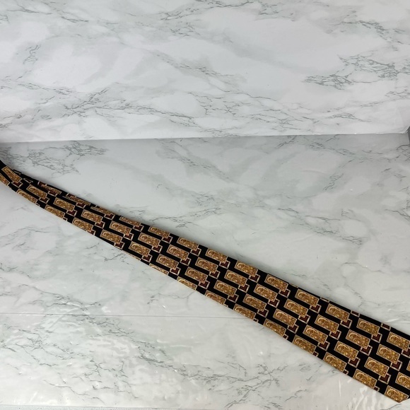 Bullock & Jones San Francisco Bold Silk Italian Necktie Made In Italy Gold Tie - Picture 2 of 8